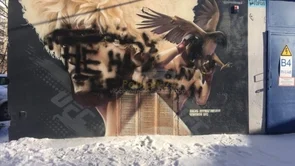 Netko je uništio mural napravljen u čast Khabiba Nurmagomedova: On nije naš heroj