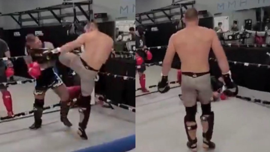 Sean Strickland brutalnim 'high kickom' nokautirao sparing partnera!
